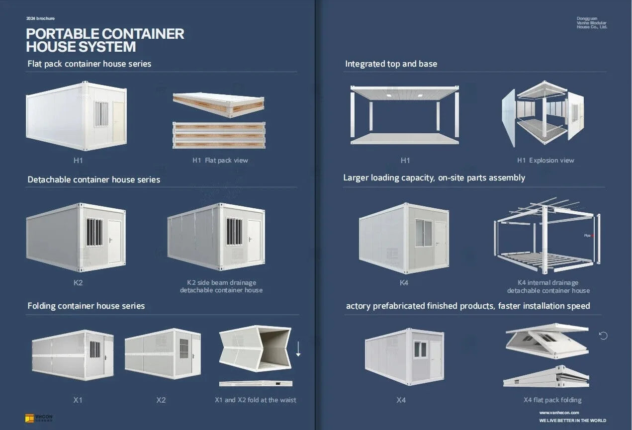 Mobile 20ft 30ft 40ft 2 3 4 5 6 Bedroom Folding Expandable Tiny House Prefabricated Container Homes