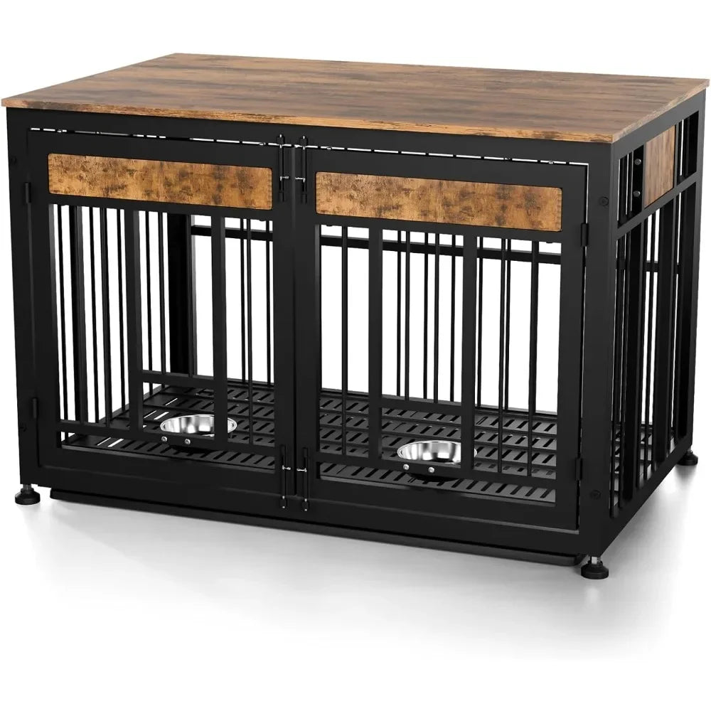 48 Inch Heavy Duty Dog Crate Furniture for Large Dogs, , Extra Large Wooden Cage Kennel