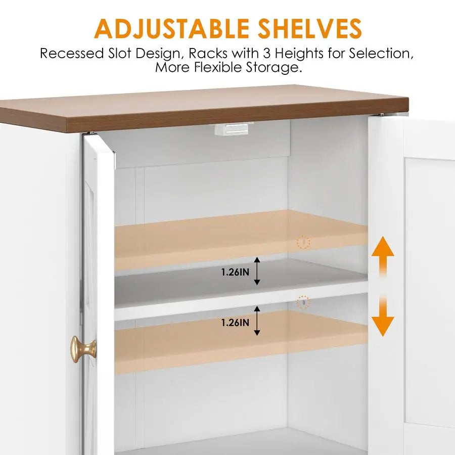 Farmhouse, Medicine Cabinet, Wall Mounted Storage Organizer with Adjustable Shelves, Towel Bar, 5 Hooks for Small Bathroom,