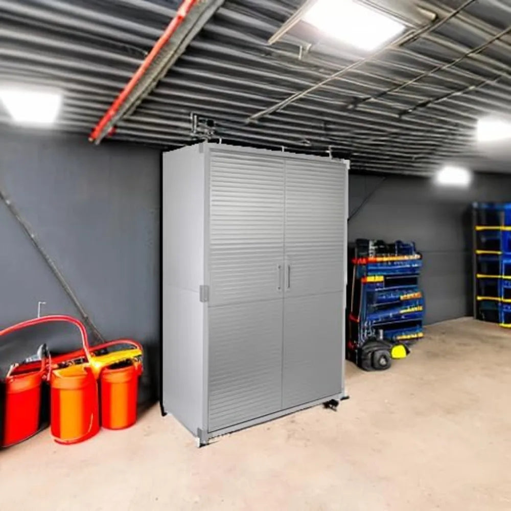 UltraHD Solid Steel Lockable Metal Storage Cabinet Locker Organizer, w/Adjustable Shelves for Garage, Warehouse, Classroom