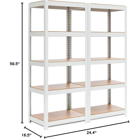 Metal Shelving Unit Adjustable Storage Utility Rack Heavy Duty Shelves Organization