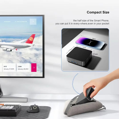 2026 Mini PC Windows 11 Pro Core i9 8950HK Portable Pc Gaming Computer 16GB RAM 512GB 1TB SSD WiFi 6 BT5.2 60Hz Desktop Pc Gamer