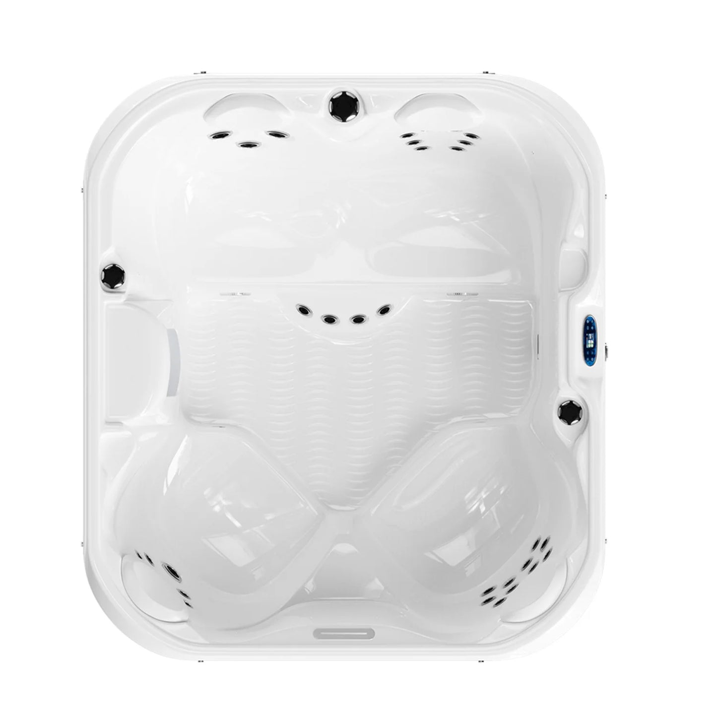 2 To 4 Person 25-Jet Outdoor Hot Tub With Intelligent Control and Water Purification for Family Spa