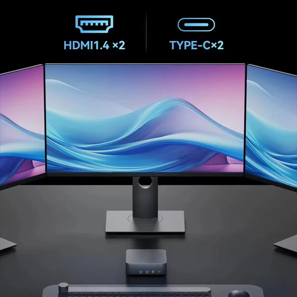 2026 Mini PC Windows 11 Pro Core i9 8950HK Portable Pc Gaming Computer 16GB RAM 512GB 1TB SSD WiFi 6 BT5.2 60Hz Desktop Pc Gamer