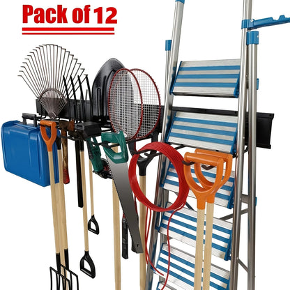 64INCH Tool Storage Rack Heavy duty wall hanger hook, Garden Tool Organizer Wall Mount, Garage Organization