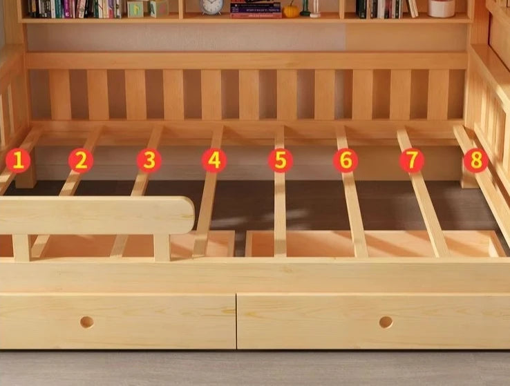 bedroom Slide kids bed,  luxury king size frame, full queen, Drawer storage, bunk beds, mattress, wooden furniture