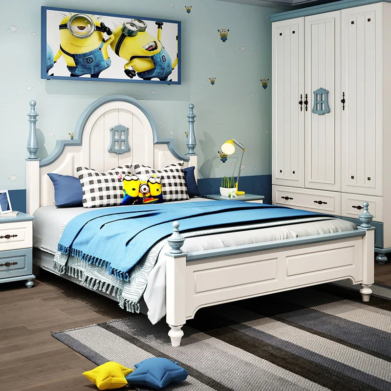 Italian White, Queen/King Size Bedroom Sets, Mirrored Home Furniture