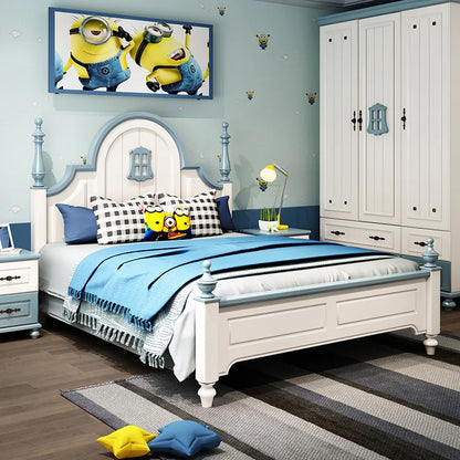 Italian White, Queen/King Size Bedroom Sets, Mirrored Home Furniture