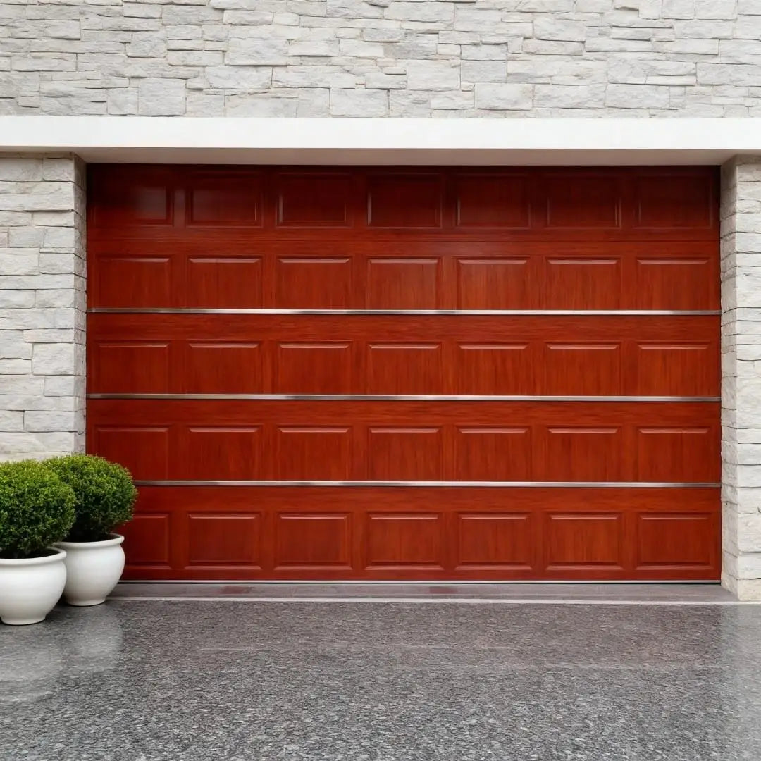 Edgydoor Garage Door: 8x7ft Foam Panels with Tempered Glass Windows - 2025 Bestseller for Residential Use