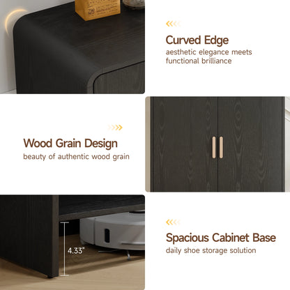 Shoe Cabinet, 6-Tier Shoe Storage Cabinet for Entryway, 45'' Large Wooden Shoe Organizer