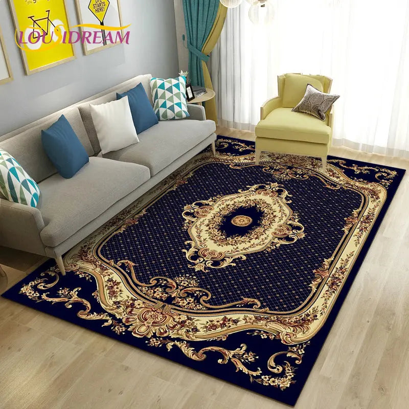 Turkish Bohemian Persian Area Rug Large, Carpet Rug for Living Room Bedroom Sofa Doormat Decoration, Kitchen Non-slip Floor Mat