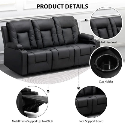 Hot sales, Recliner Chair Set, Leather Recliner Living Room Furniture Sets, Recliner Sofa Loveseat