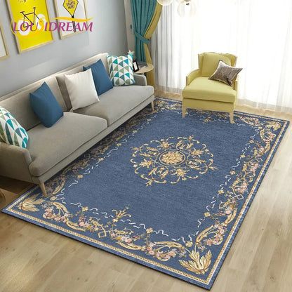 Turkish Bohemian Persian Area Rug Large, Carpet Rug for Living Room Bedroom Sofa Doormat Decoration, Kitchen Non-slip Floor Mat