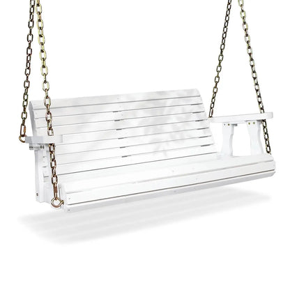 Upgraded Patio Wooden Porch , Heavy Duty 880 LBS, Swing Chair Bench with Hanging Chains