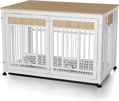 48 Inch Heavy Duty Dog Crate Furniture for Large Dogs, , Extra Large Wooden Cage Kennel