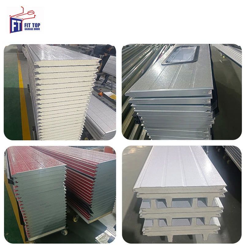 Edgydoor Garage Door: 8x7ft Foam Panels with Tempered Glass Windows - 2025 Bestseller for Residential Use