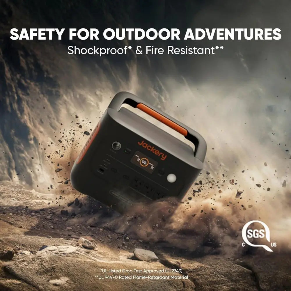 Portable 1000W Power Station with 1070Wh Battery, 1500W AC and 100W USB-C Output, 1-Hour Fast Charge,