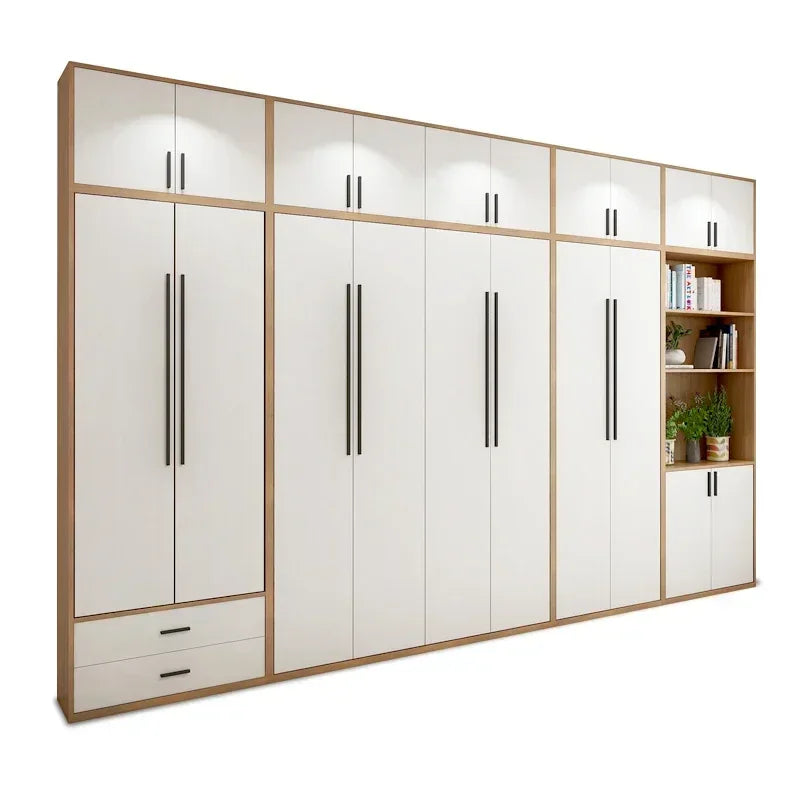 Full Murphy Bed with Closet Organizer with Drawers, Space-Saving, Hidden Bed ,for Multipurpose Room