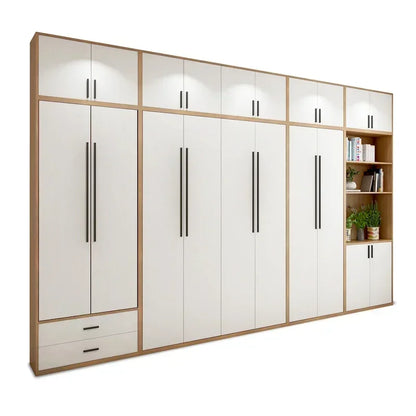 Full Murphy Bed with Closet Organizer with Drawers, Space-Saving, Hidden Bed ,for Multipurpose Room