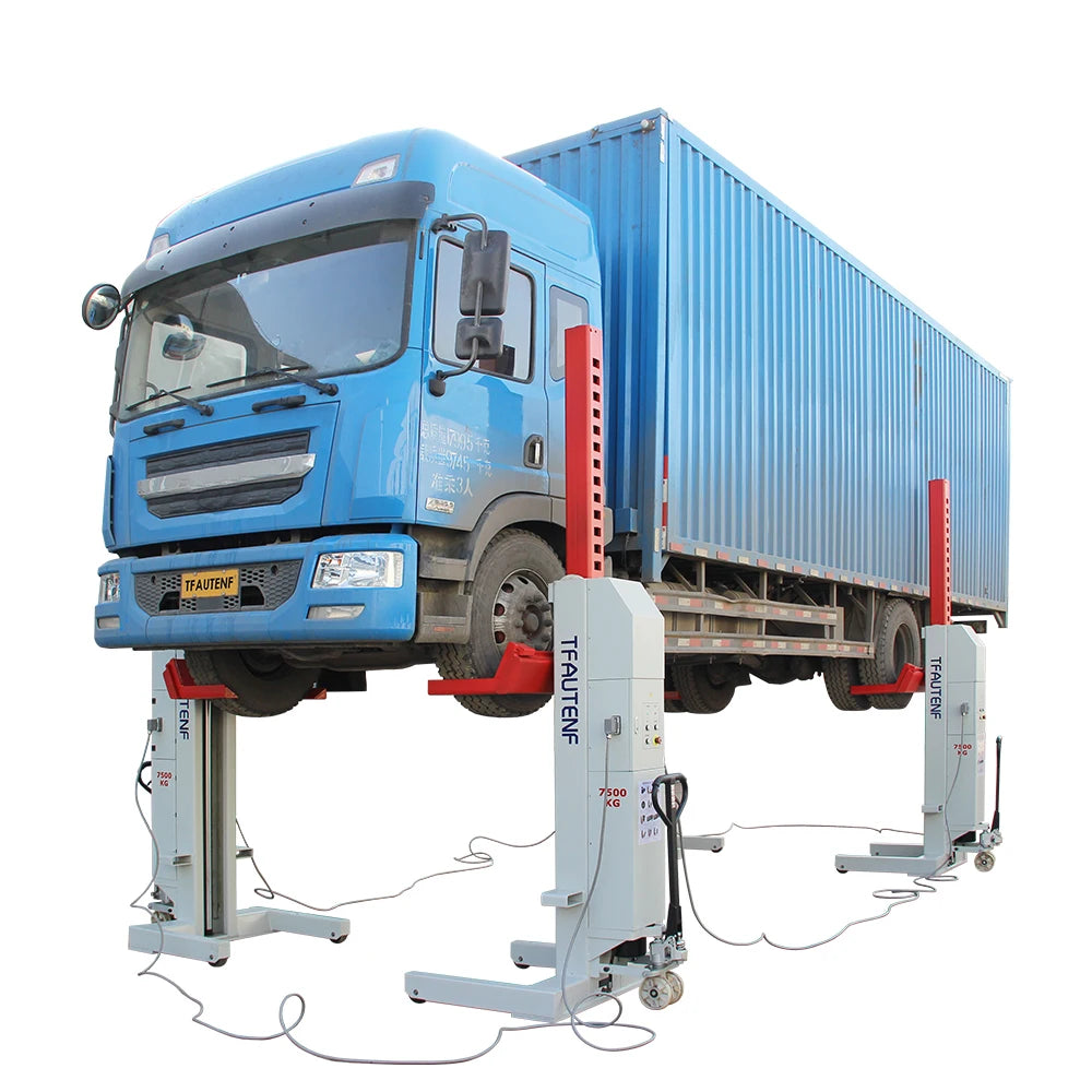 Hydraulic 4 Columns Heavy Duty Truck Lift, Mobile Column Lifter For Truck Bus Lifting