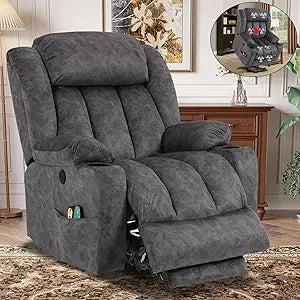 Large Electric Power Lift Recliner Chair with Extended Footrest for Elderly Big, Extra Large and Wide