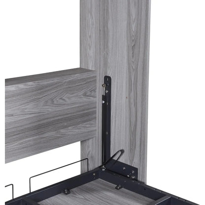 Farmhouse Twin Size Murphy Bed,  Wardrobe Wall Bed, Wood Folding Bed, for Home Office Small Room Bedroom