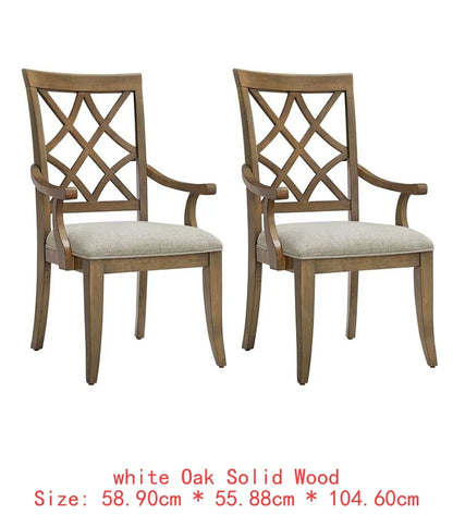 Extendable 7-Piece Retro Wooden Dining Set for 6, Curved Table & Upholstered Chairs