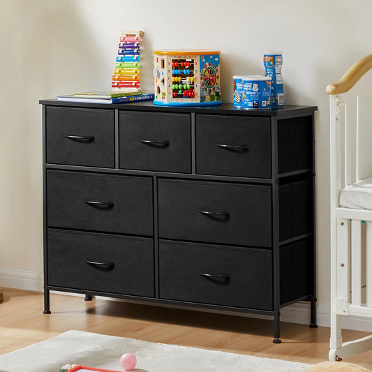 Dresser with 7 Fabric Organizer Drawers