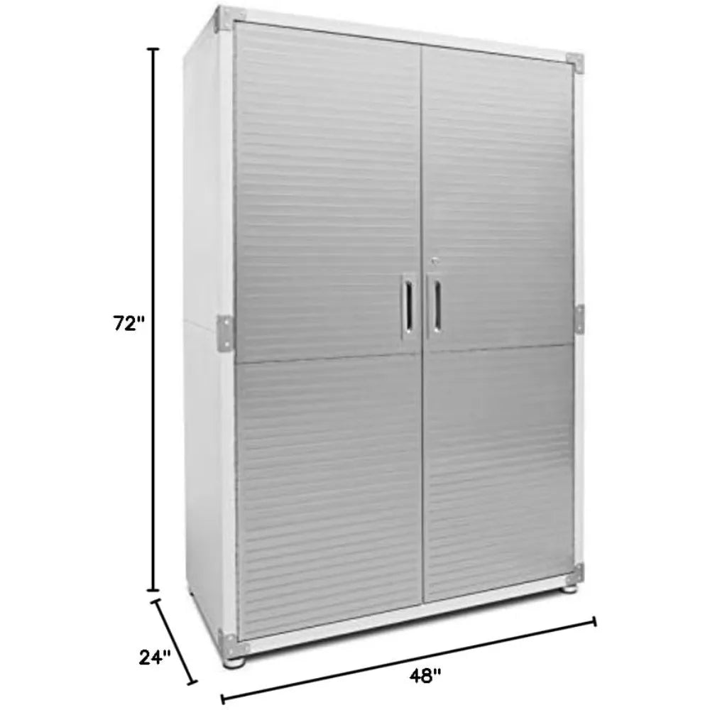 UltraHD Solid Steel Lockable Metal Storage Cabinet Locker Organizer, w/Adjustable Shelves for Garage, Warehouse,  Classroom