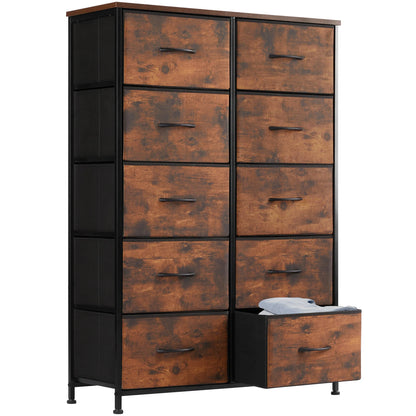 10 Fabric Drawers Wardrobe Steel Frame Closet For Storage Cabinet Living Room Of Furniture