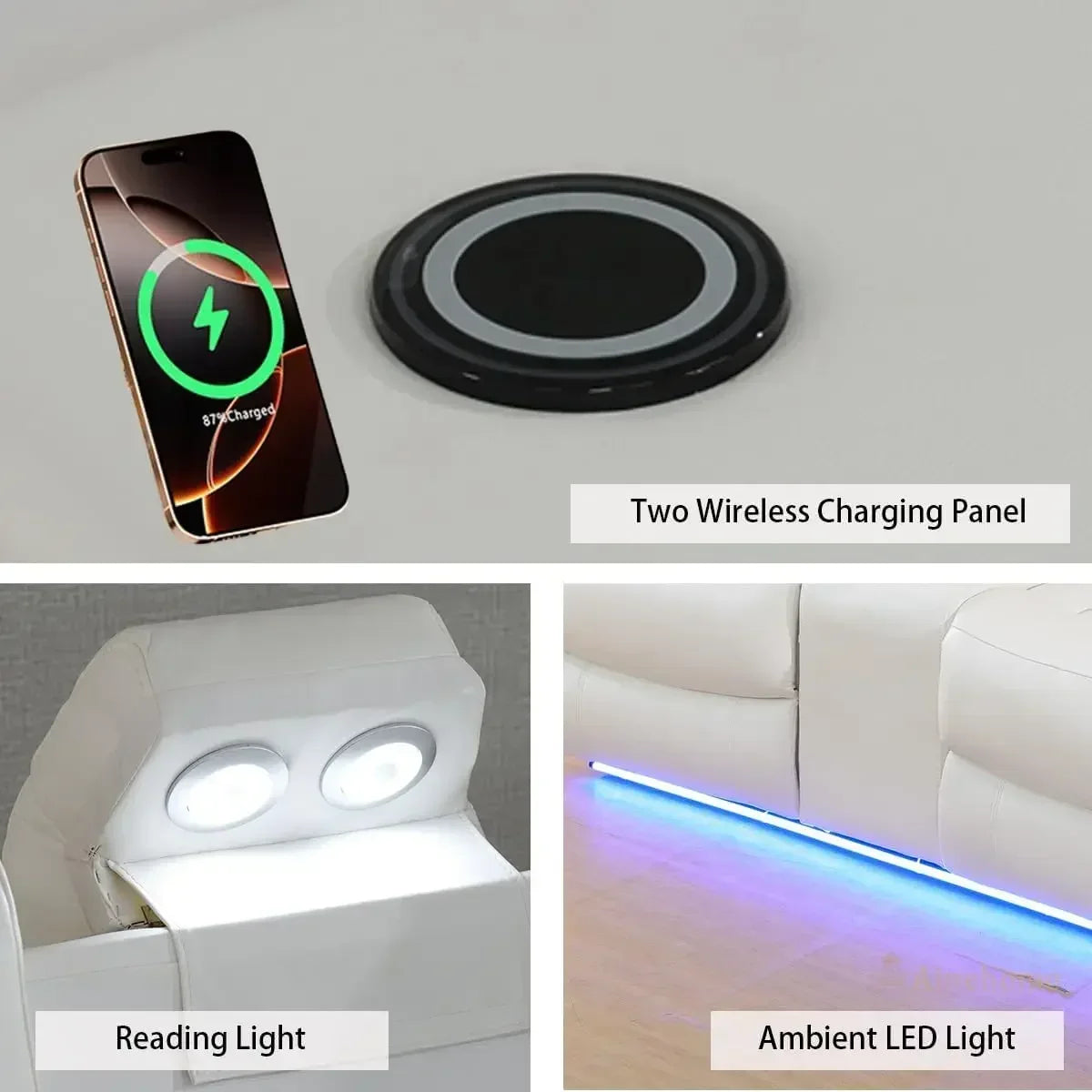 Hot sales, Power Recliner Adjustable Sofa, Loveseat Chair with Storage