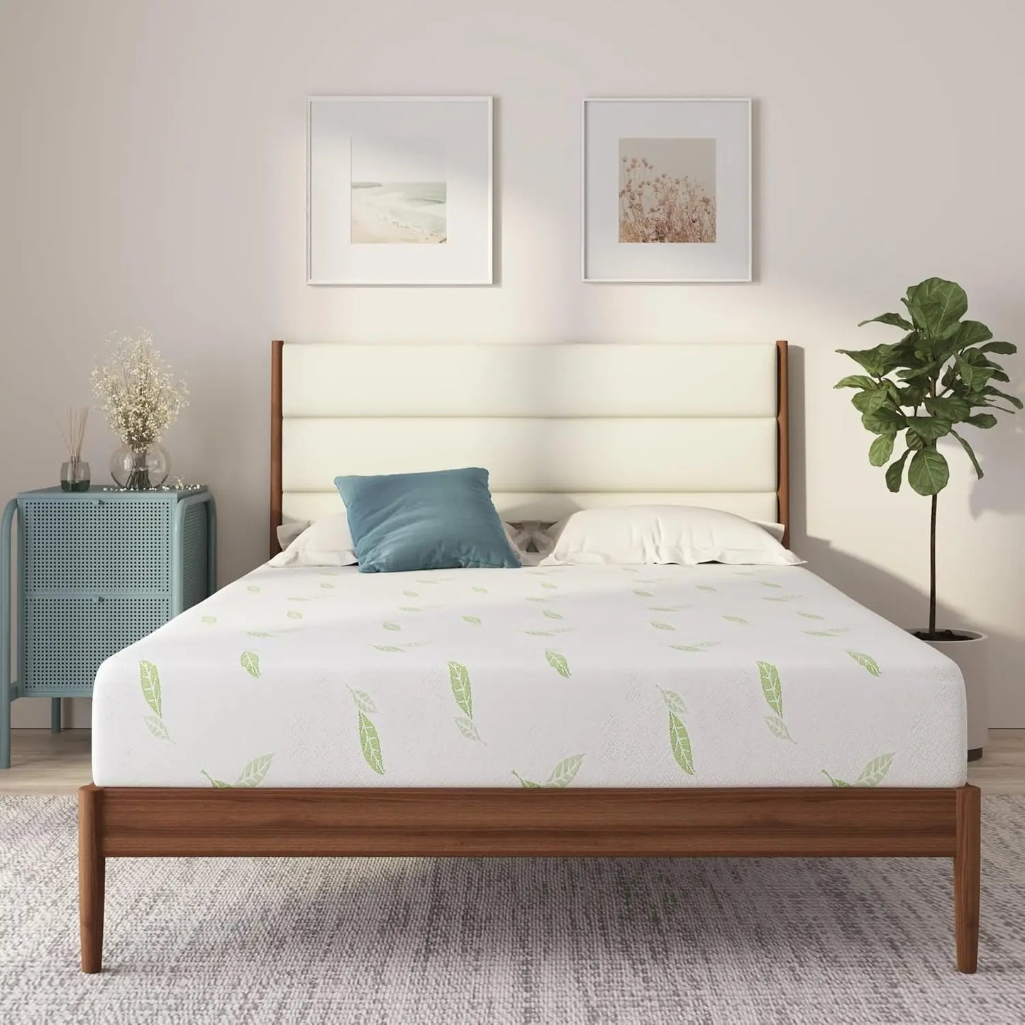 6 Inch Green Tea Infused Memory Foam Mattress, Twin Size, CertiPUR-US Certified, Bed in a Box