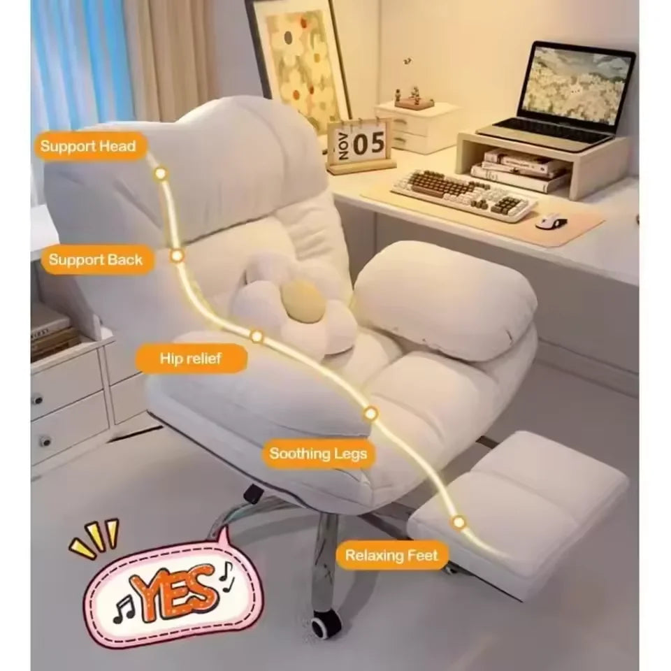 Recliner Gaming Chair - Home Office Desk Chair with Lift