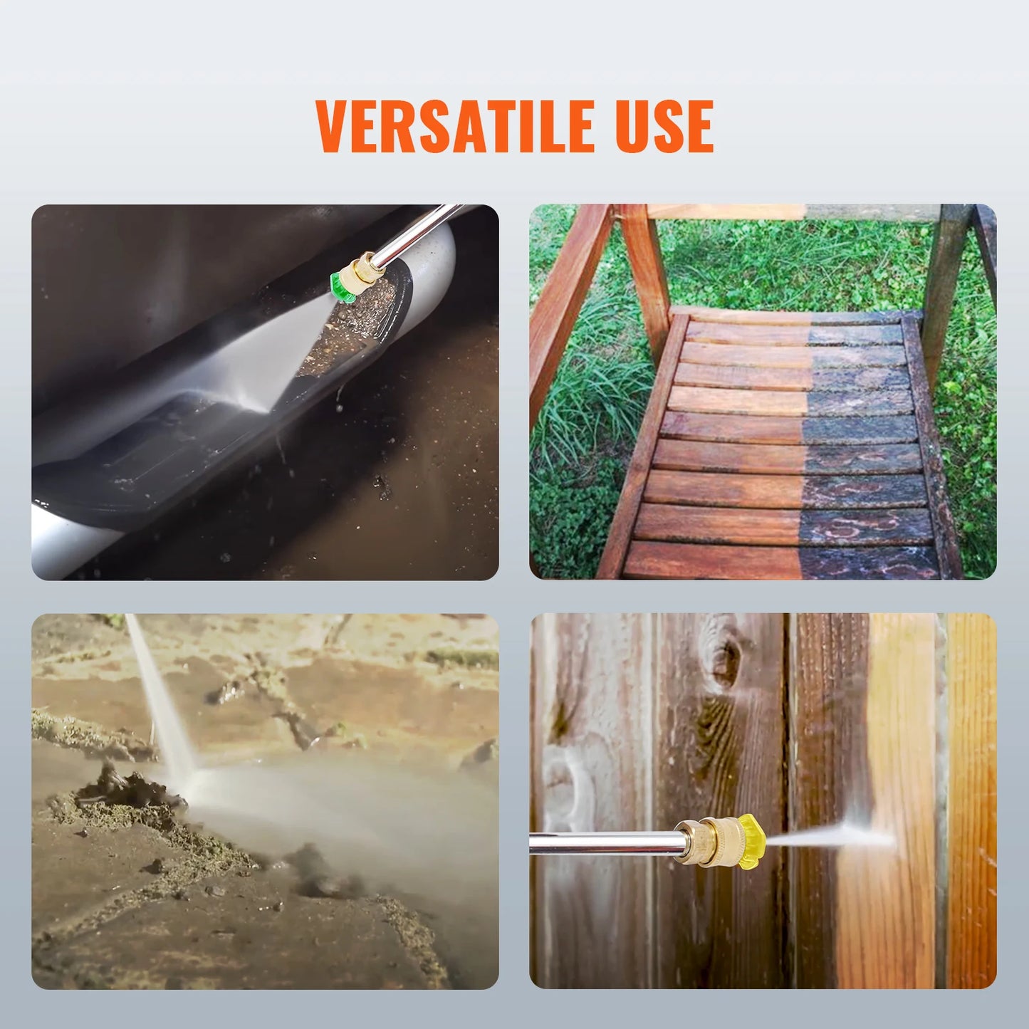 Gas Pressure Washer 3600 PSI 2.6 GPM Gas Powered Pressure Washer with Copper Pump Spray Gun and Extension Wand 5Nozzles