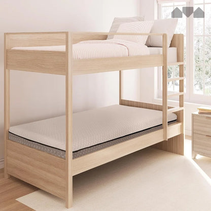 5 in. Deluxe Memory Foam Mattress Cot, Dual-Sided - for Bunk Bed, Daybed, Trundle or Folding Bed Replacement (73.5x31x5