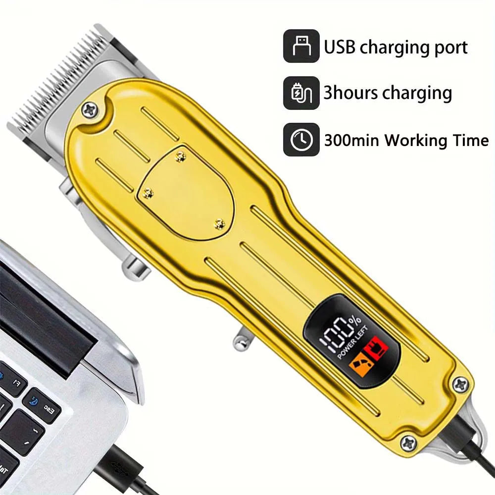 Professional Barber Cordless Hair Grooming Kit