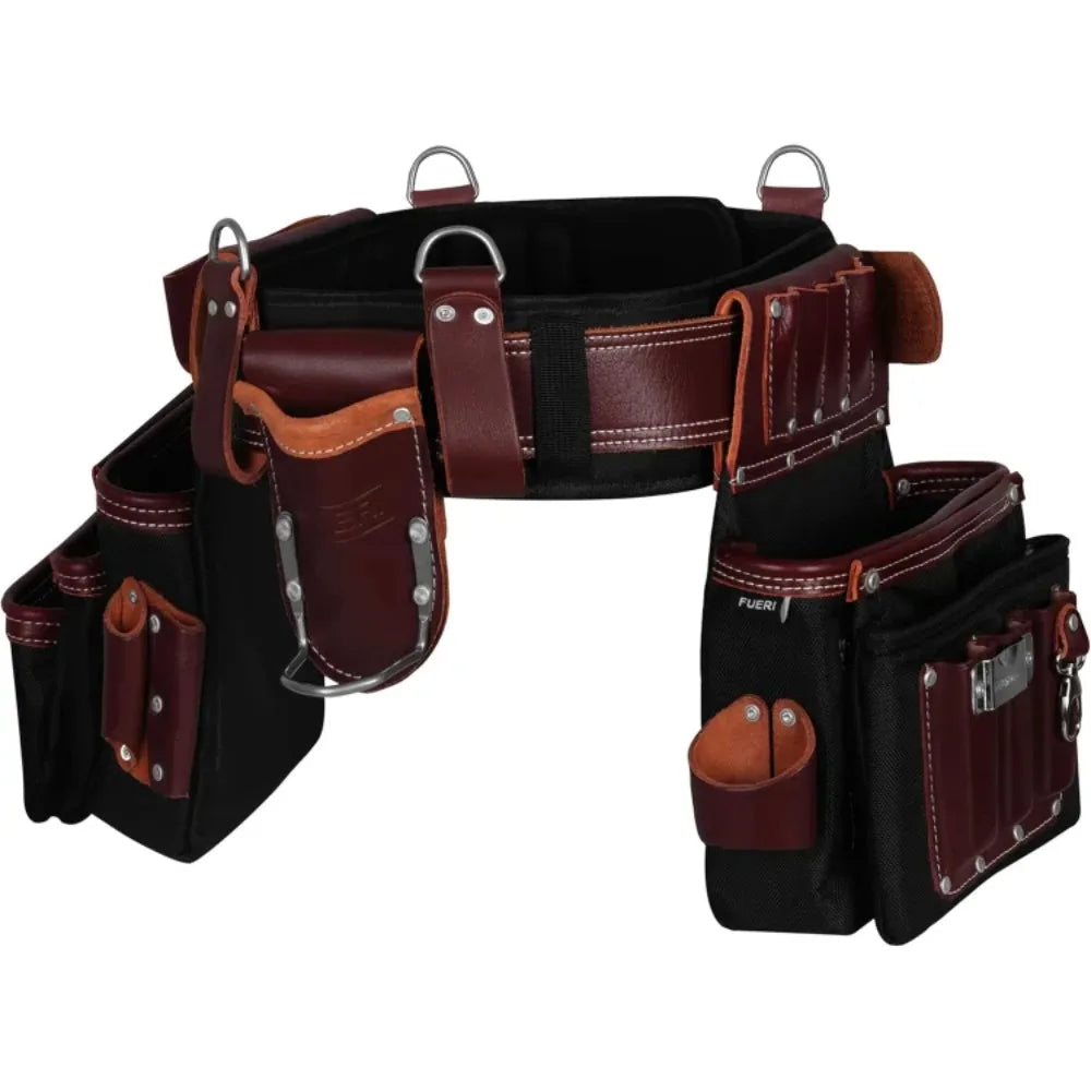 Tool Belt Men Heavy Duty 26 Pocket Tools Bags Pouches Holder Organizer for Carpenter Construction, Electrician, Framer Nylon