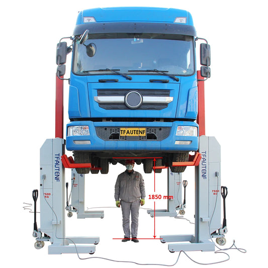 Hydraulic 4 Columns Heavy Duty Truck Lift, Mobile Column Lifter For Truck Bus Lifting