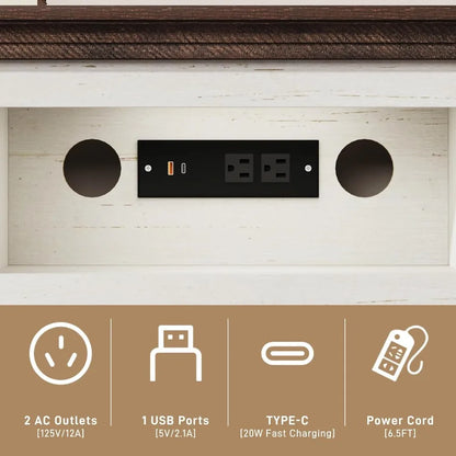 Electric Fireplace with Mantel Fireplace, TV Stand Featuring 42 Electric Fireplace for 65 Inch TV