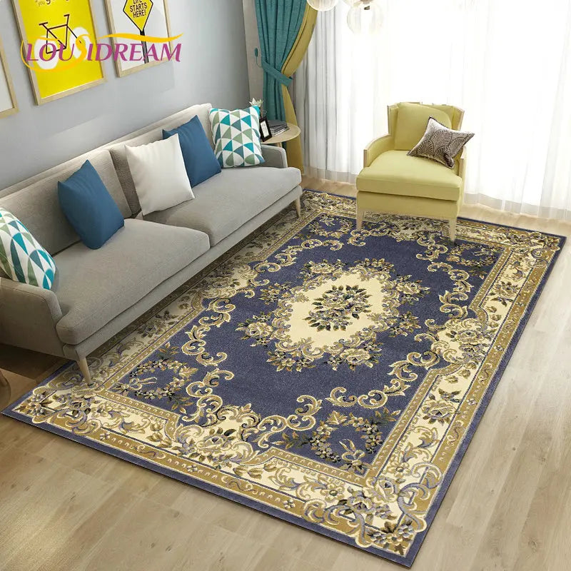 Turkish Bohemian Persian Area Rug Large, Carpet Rug for Living Room Bedroom Sofa Doormat Decoration, Kitchen Non-slip Floor Mat