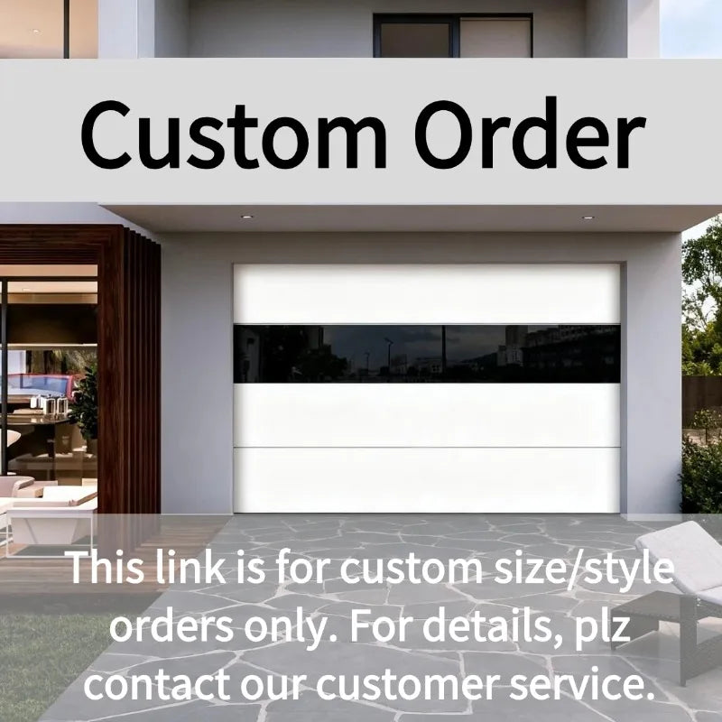 Edgydoor Garage Door: 8x7ft Foam Panels with Tempered Glass Windows - 2025 Bestseller for Residential Use