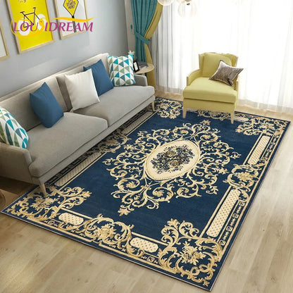 Turkish Bohemian Persian Area Rug Large, Carpet Rug for Living Room Bedroom Sofa Doormat Decoration, Kitchen Non-slip Floor Mat