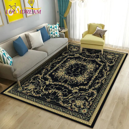 Turkish Bohemian Persian Area Rug Large, Carpet Rug for Living Room Bedroom Sofa Doormat Decoration, Kitchen Non-slip Floor Mat