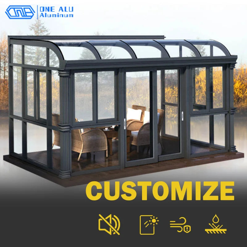 Stylish Sunroom for Outdoor Relaxation - Waterproof Roof, Adjustable Ventilation