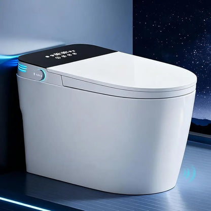 Smart Toilet with Bidet, Elongated Tankless Toilet, with Heated Seat, Auto Dual Flush, Warm Water & Air Dry