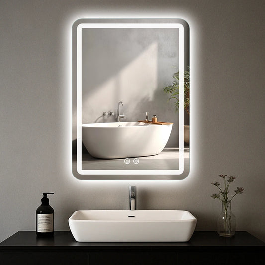 20x28 inch LED Bathroom Mirror with Backlit Lights Fogless , Wall Mounted