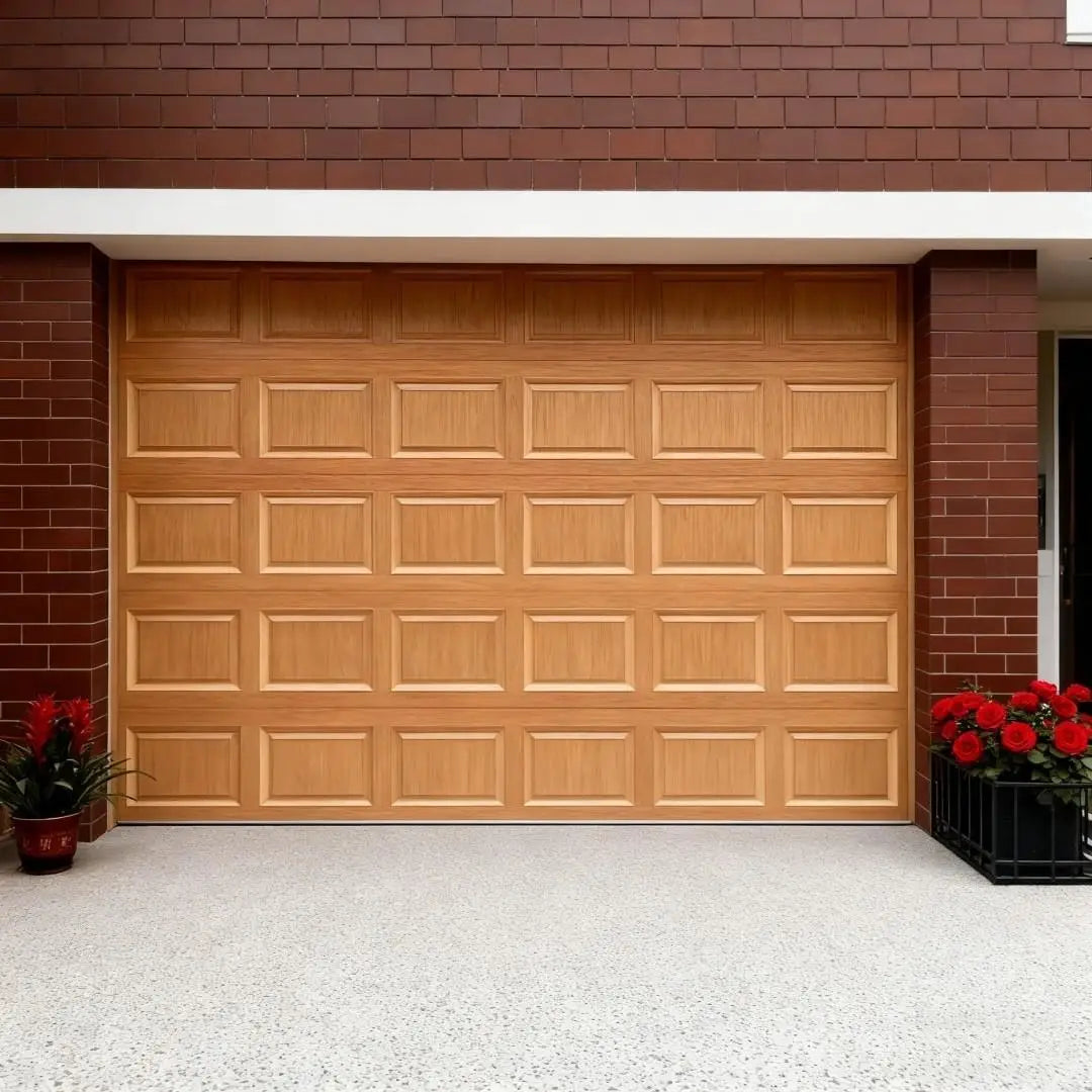 Edgydoor Garage Door: 8x7ft Foam Panels with Tempered Glass Windows - 2025 Bestseller for Residential Use