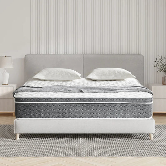 Motion Sensor Hybrid Mattress, Fiberglass Free, Medium Feel, Motion Isolation.