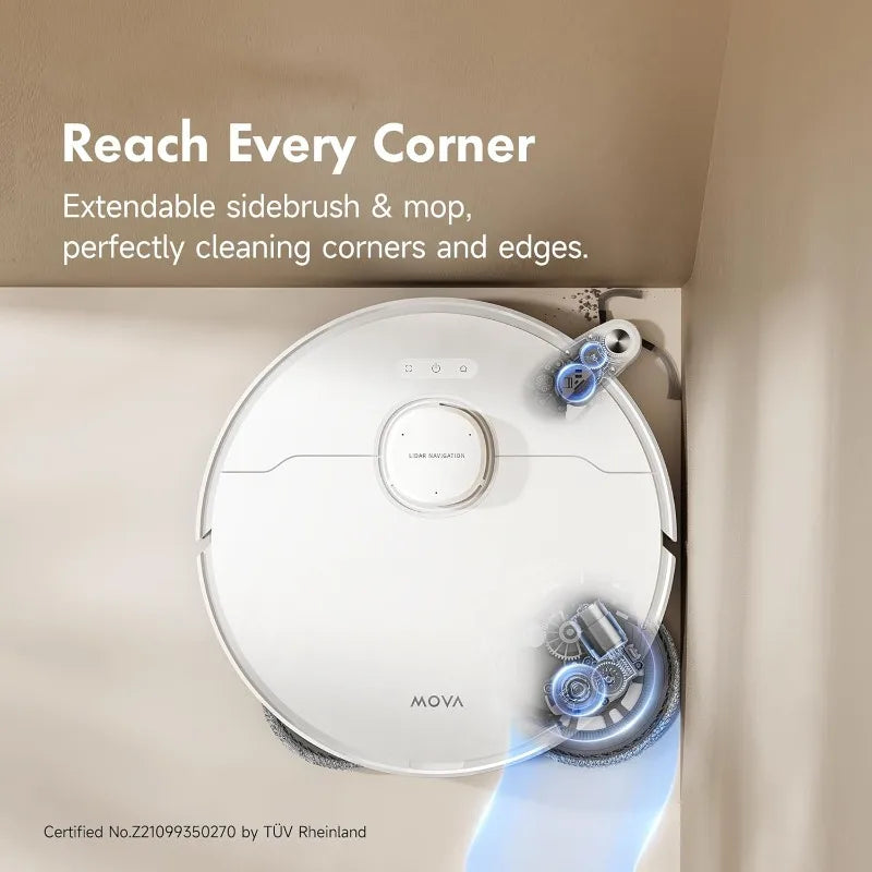 P10 Pro Ultra Robot Vacuum, 13,000Pa Suction, 140°F Hot Water, Washing & Drying, Dual Spinning Extendable Mop