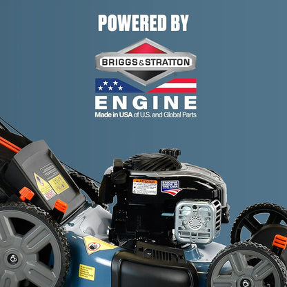 Customizable  Gas Push Lawn Mower with 140 cc 4-Cycle Briggs & Stratton Engine, Bagging, Mulching